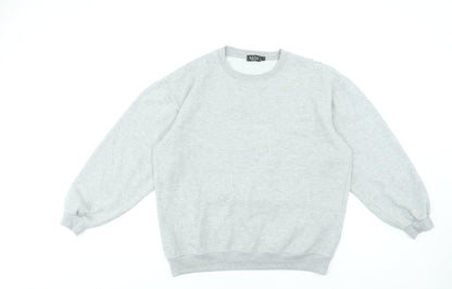 Mens UK Size S boohooMAN Grey Pullover Sweatshirt