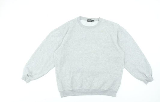 Mens UK Size S boohooMAN Grey Pullover Sweatshirt