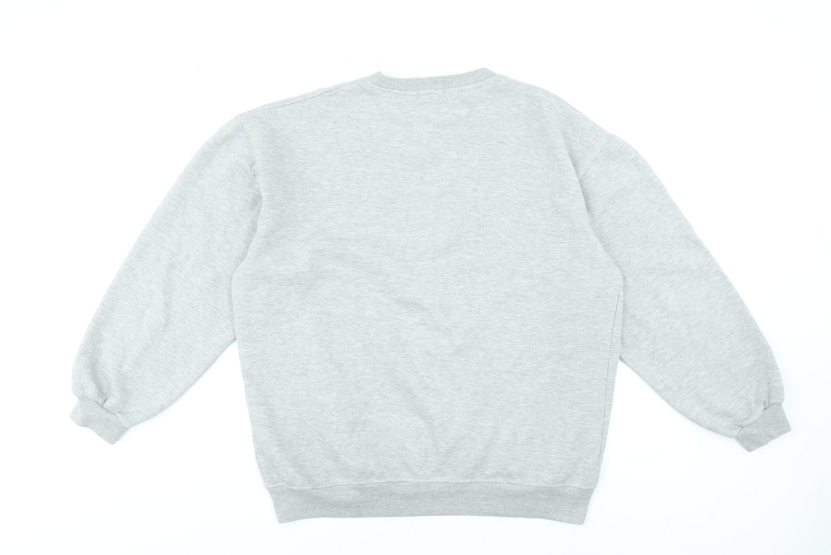 Mens UK Size S boohooMAN Grey Pullover Sweatshirt