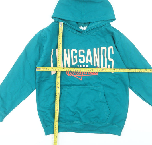 Boys UK Size L Longsands Blue Pullover Hoodie