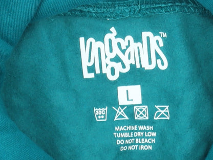 Boys UK Size L Longsands Blue Pullover Hoodie