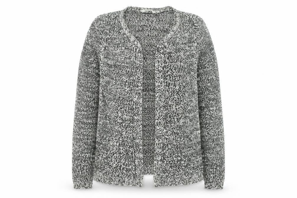 Womens UK Size XL Garcia Jeans Grey Cardigan Jumper