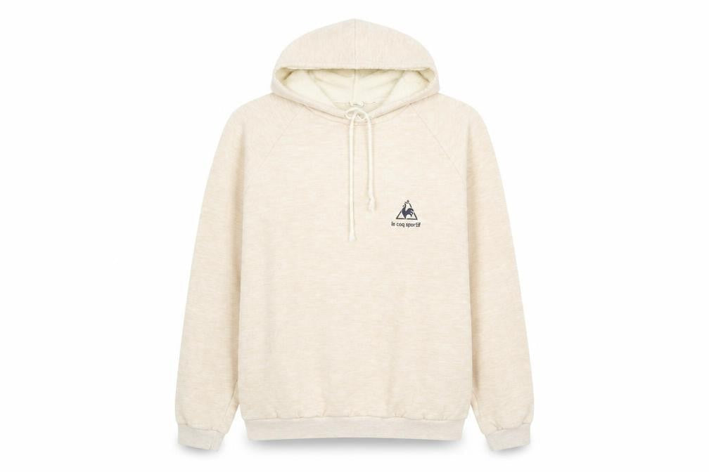 Womens UK Size M le coq sportif Beige Pullover Hoodie