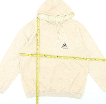 Womens UK Size M le coq sportif Beige Pullover Hoodie