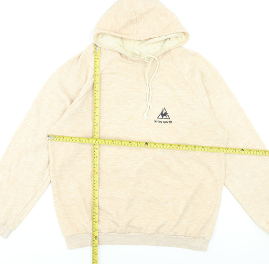 Womens UK Size M le coq sportif Beige Pullover Hoodie