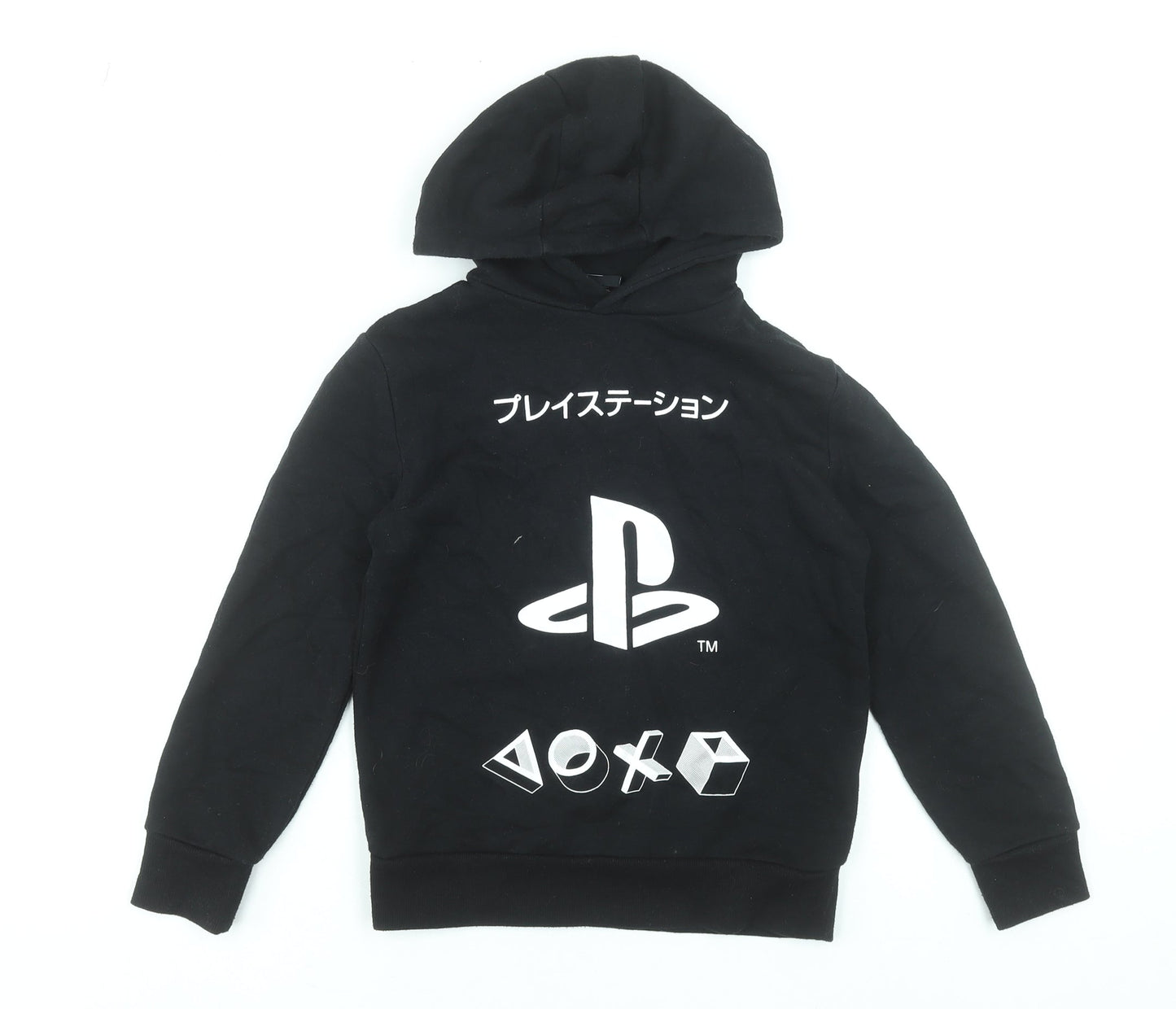 Boys UK Size 8-9 Years PlayStation Black Pullover Hoodie
