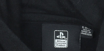 Boys UK Size 8-9 Years PlayStation Black Pullover Hoodie