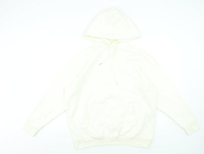 Womens UK Size S Boohoo Ivory Pullover Hoodie