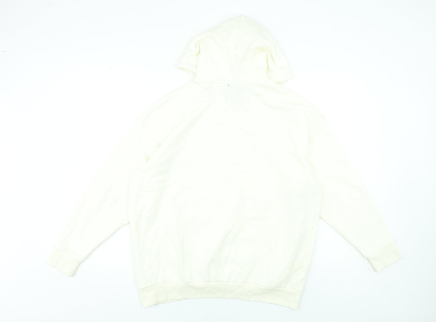Womens UK Size S Boohoo Ivory Pullover Hoodie