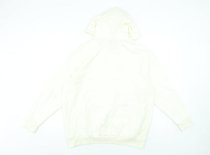 Womens UK Size S Boohoo Ivory Pullover Hoodie