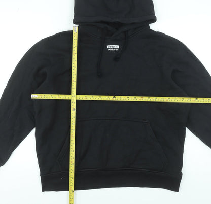 Adidas Men's Black Pullover Hoodie Size M Sports Fleece Sweatshirt