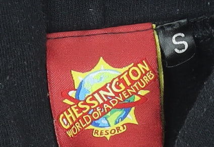 Mens UK Size S Chessington World of Adventures Black Pullover Hoodie