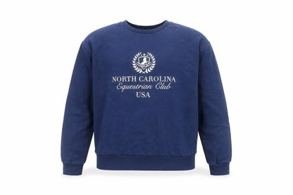 New Look Girls Blue Equestrian Club Pullover Sweatshirt 10-11 Years