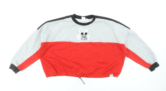 Womens UK Size M Disney Multicoloured Pullover Sweatshirt