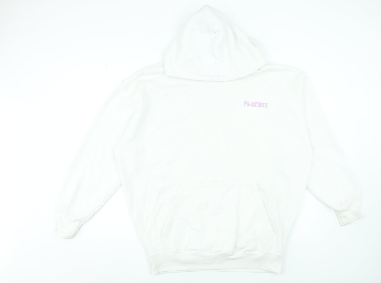 Womens UK Size 6 Missguided White Pullover Hoodie