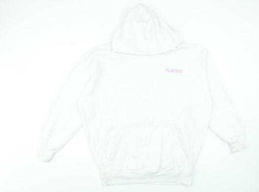 Womens UK Size 6 Missguided White Pullover Hoodie