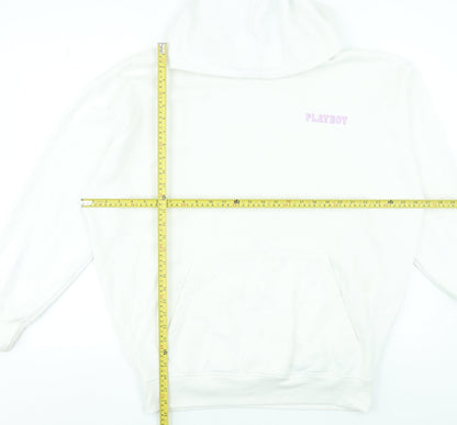 Womens UK Size 6 Missguided White Pullover Hoodie