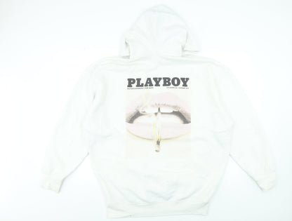 Womens UK Size 6 Missguided White Pullover Hoodie