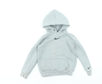Boys UK Size 9-10 Years Nike Grey Pullover Hoodie