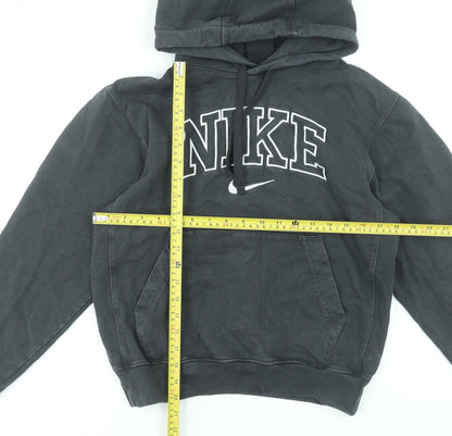 Nike Womens Black XS Pullover Hoodie 100% Cotton Standard Fit