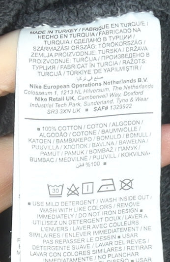 Nike Womens Black XS Pullover Hoodie 100% Cotton Standard Fit