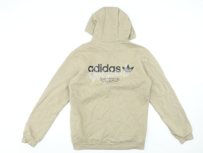 Mens UK Size S adidas Beige Pullover Hoodie