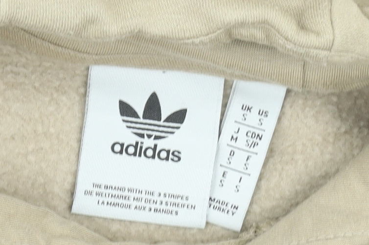 Mens UK Size S adidas Beige Pullover Hoodie
