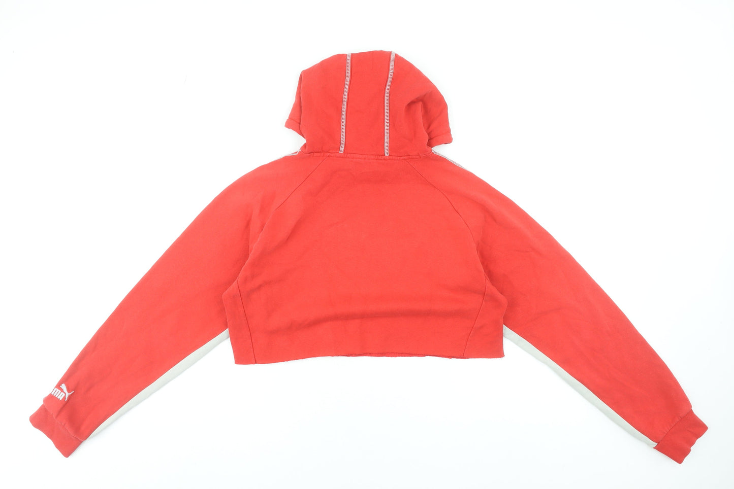 Womens UK Size 10 PUMA Red Pullover Hoodie