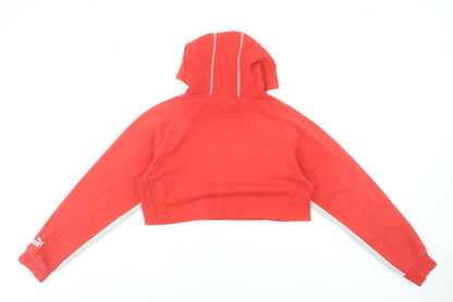 Womens UK Size 10 PUMA Red Pullover Hoodie