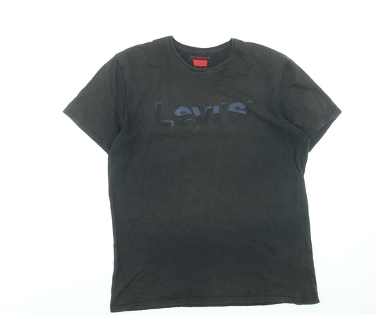 Mens UK Size L Levi's Black  T-Shirt