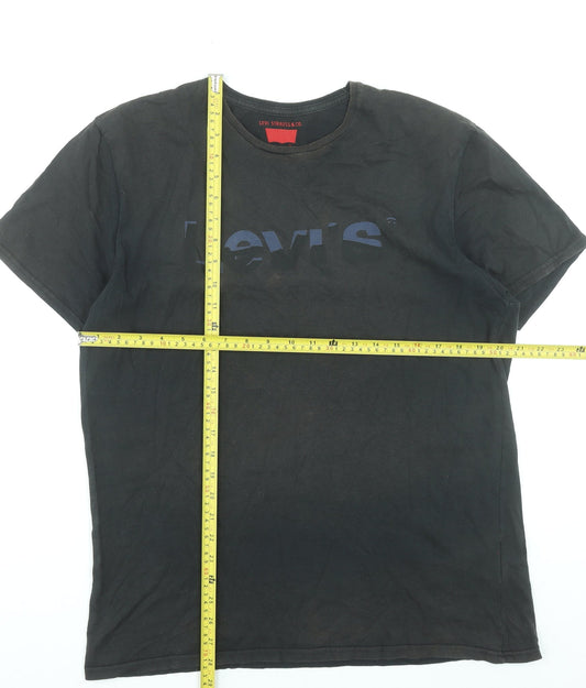 Mens UK Size L Levi's Black  T-Shirt