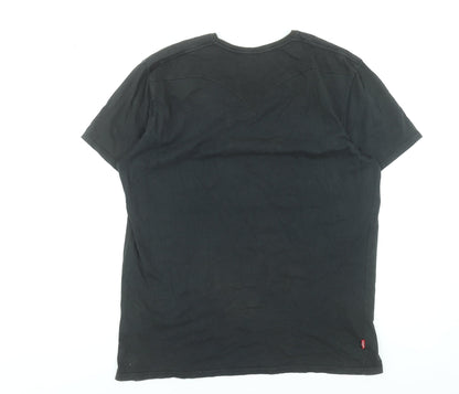 Mens UK Size L Levi's Black  T-Shirt