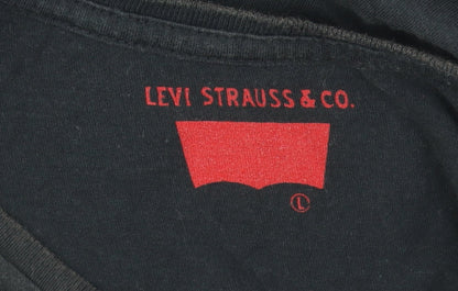 Mens UK Size L Levi's Black  T-Shirt