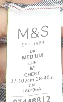 Mens UK Collar Size M Marks and Spencer Smart Blue  Dress Shirt