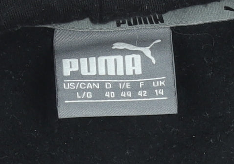 Womens UK Size 14 PUMA Black Pullover Hoodie
