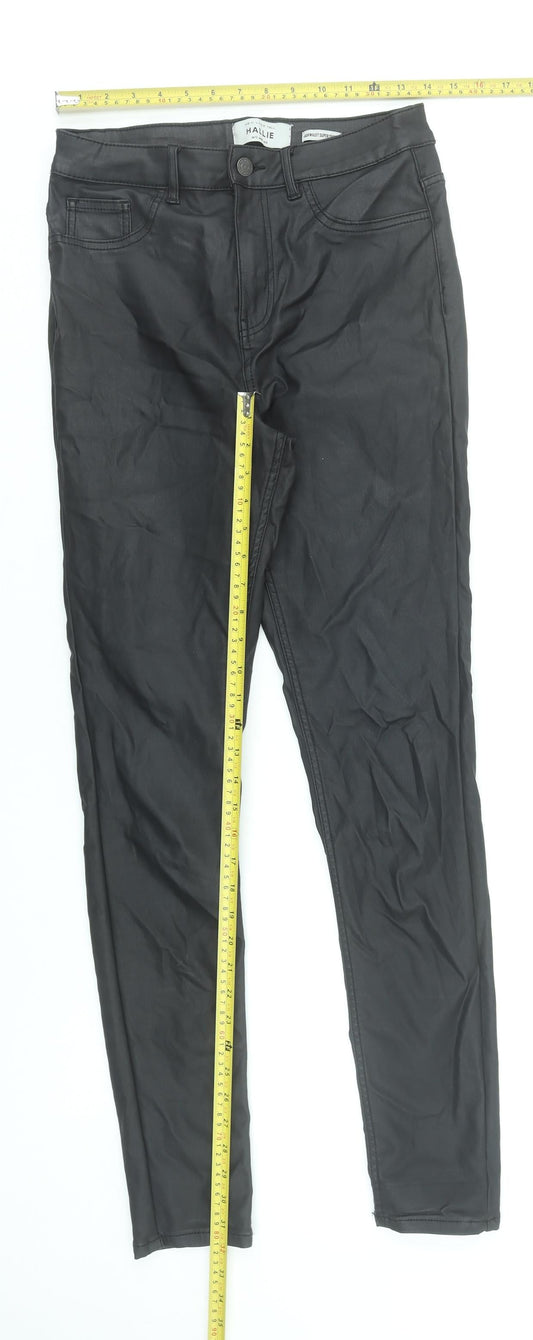 New Look Women’s Black Skinny Tall Jeans UK 12 High Rise Viscose Blend