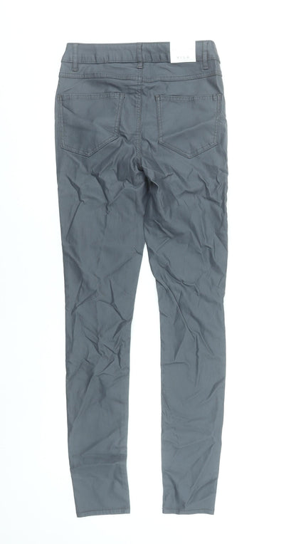 Womens UK Size 12 VILA Slim Fit Skinny Grey Jeans