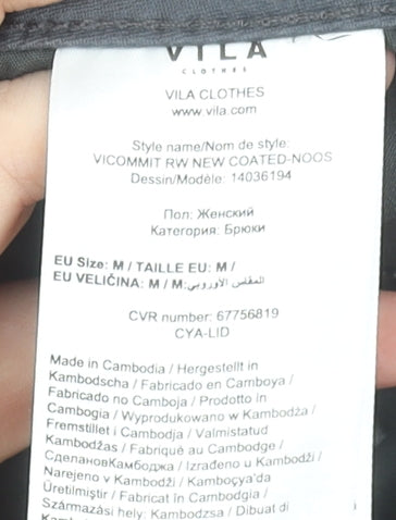 Womens UK Size 12 VILA Slim Fit Skinny Grey Jeans