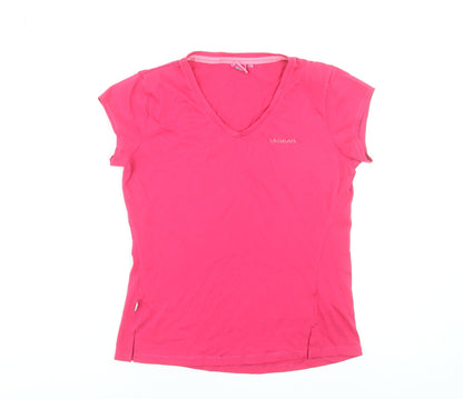 Womens UK Size 14 LA Gear Pink Basic T-Shirt