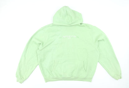 Mens UK Size L boohooMAN Green Pullover Hoodie