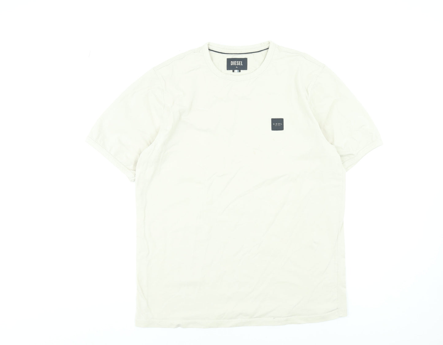 Mens UK Size XL Diesel Beige  T-Shirt
