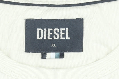 Mens UK Size XL Diesel Beige  T-Shirt