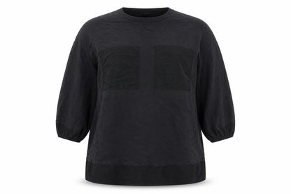 Womens UK Size 8 Zara Black Basic Blouse