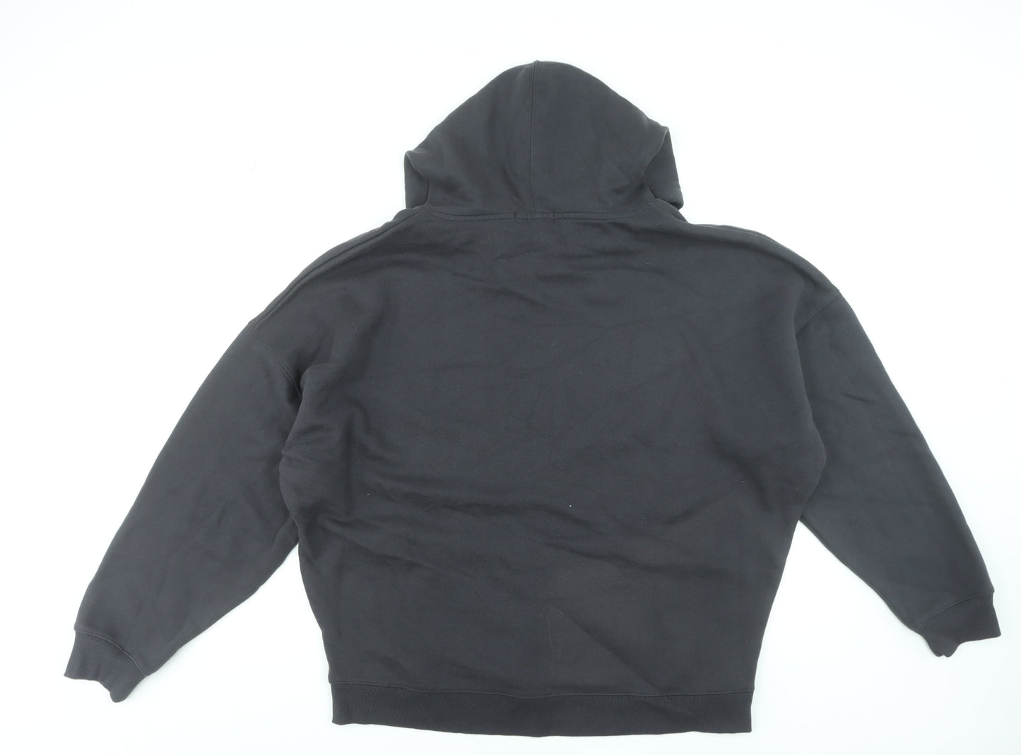 Primark Women's Black USA Pullover Hoodie Size L 14-16 Cotton Blend