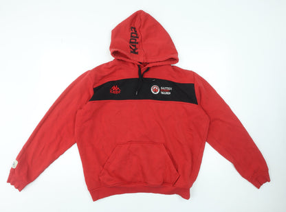 Mens UK Size XL Kappa Red Pullover Hoodie