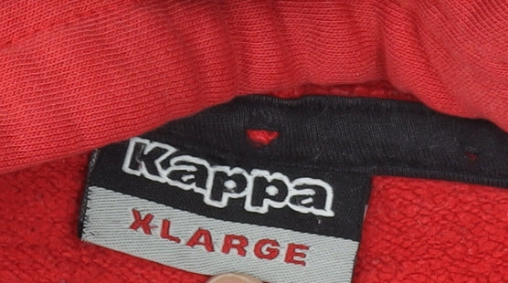 Mens UK Size XL Kappa Red Pullover Hoodie