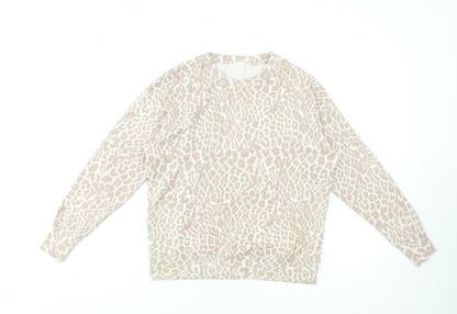 Womens UK Size 2XS Hush Beige Pullover Sweatshirt