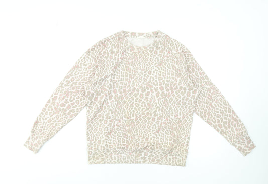 Womens UK Size 2XS Hush Beige Pullover Sweatshirt