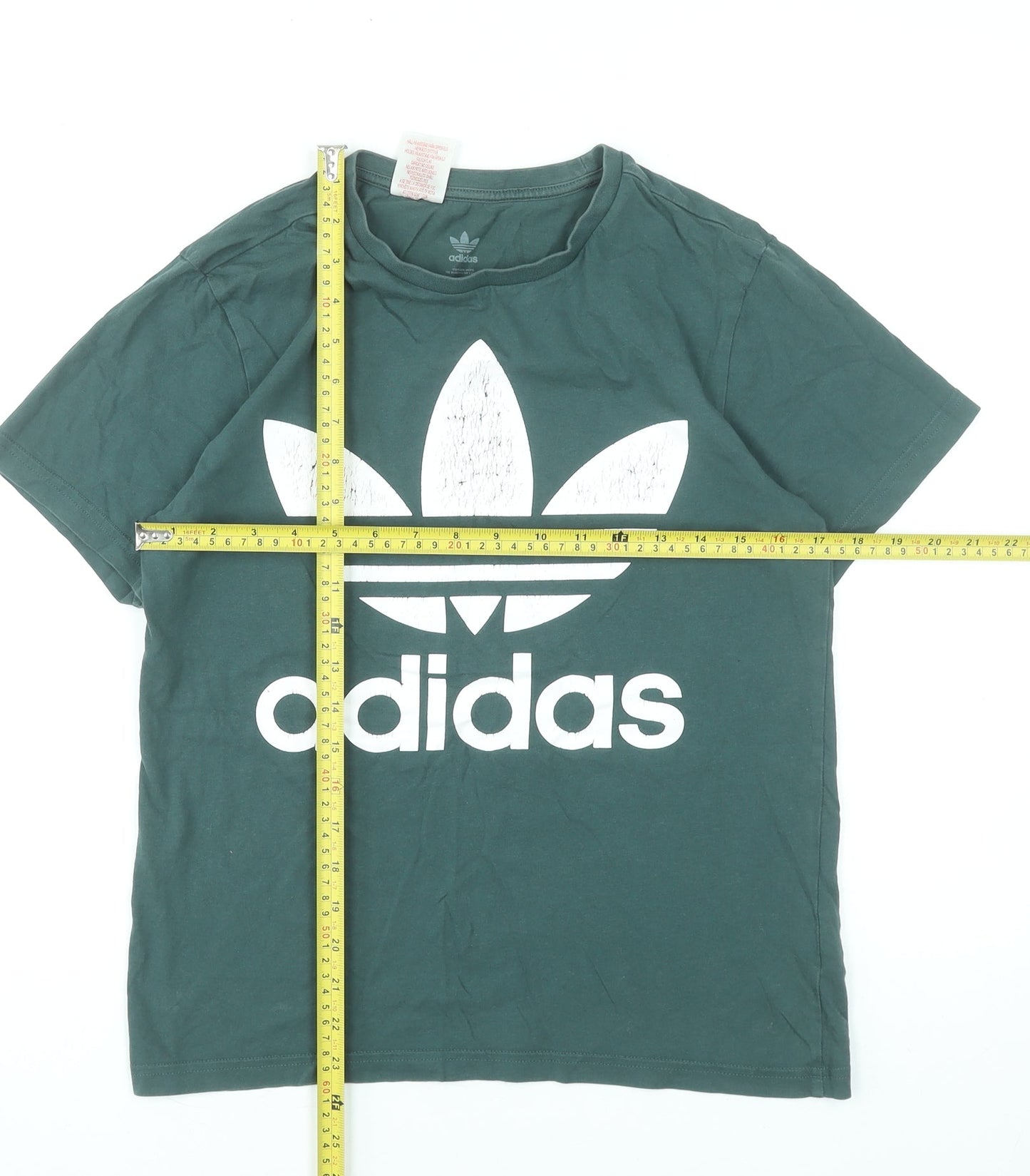 Girls UK Size 13-14 Years adidas Green Basic T-Shirt