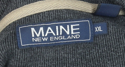 Mens UK Size 2XL Maine New England Grey Pullover Sweatshirt